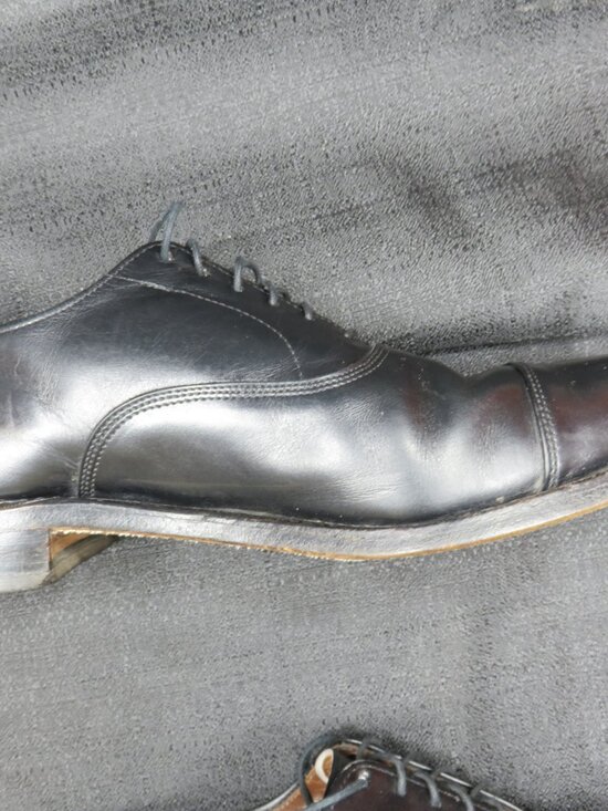 Allen Edmonds 24795 Park Avenue 5615 Black Cap Toe Derby Mens sz 9 B Oxford main image 7